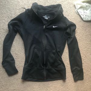 Nike, zipped hoodie, size XSmall, thumb loop